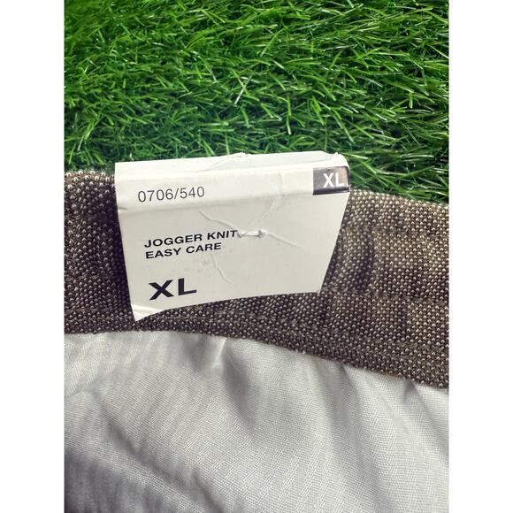 ZARA Jogger Knit Easy Care Pants XL Brown 0706/540 Slim Fit Stretch Trousers - Picture 5 of 10